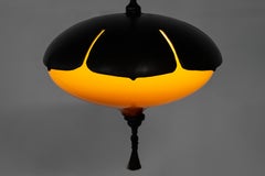 Flora Floor Lamp by J.M. Szymanski, Hand-Blown Glass & Steel