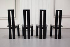 Four Costantini Pietro High Back Dining Room Chairs