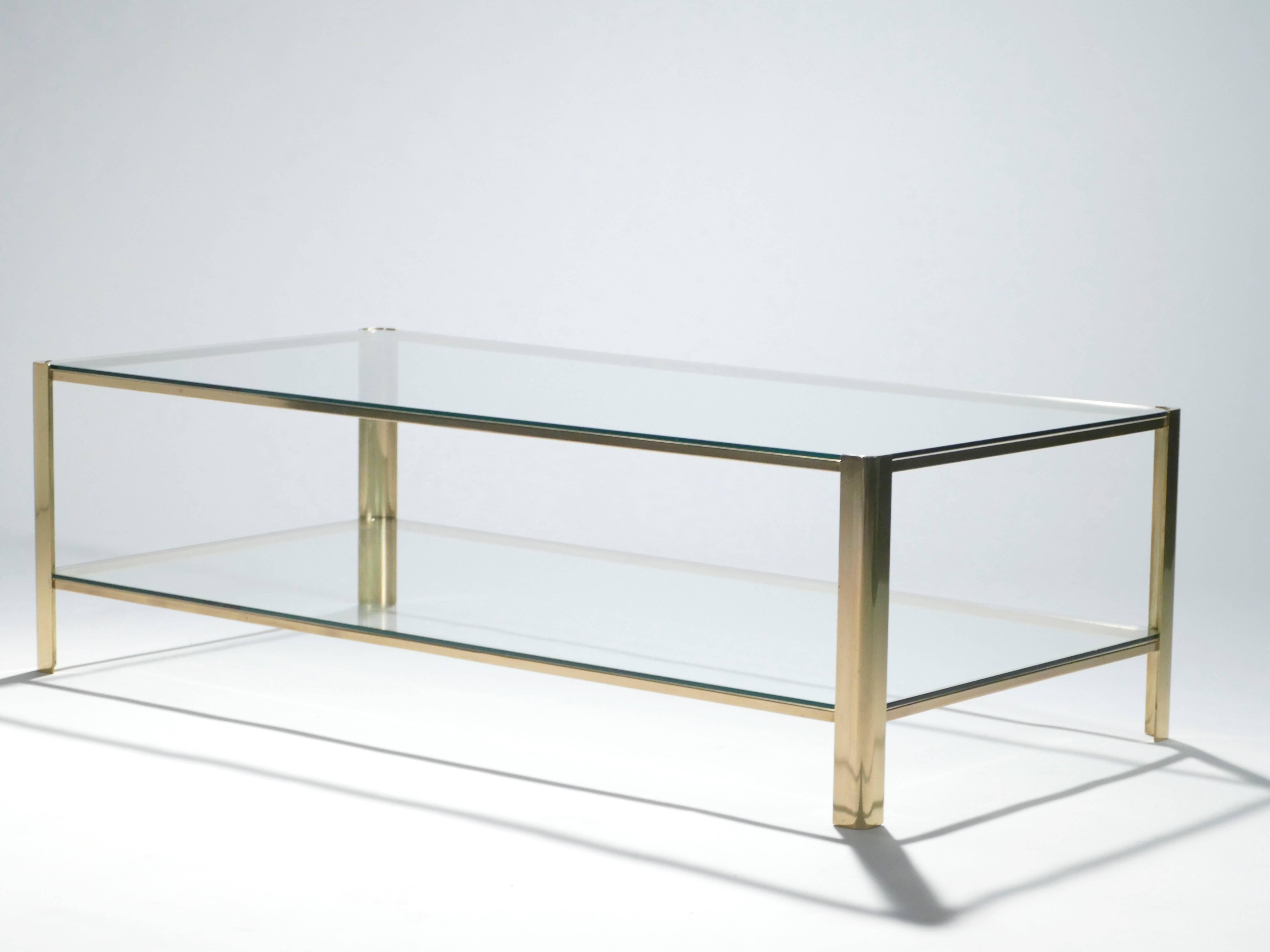 French Bronze Coffee Table Jacques Quinet for Broncz, 1960s