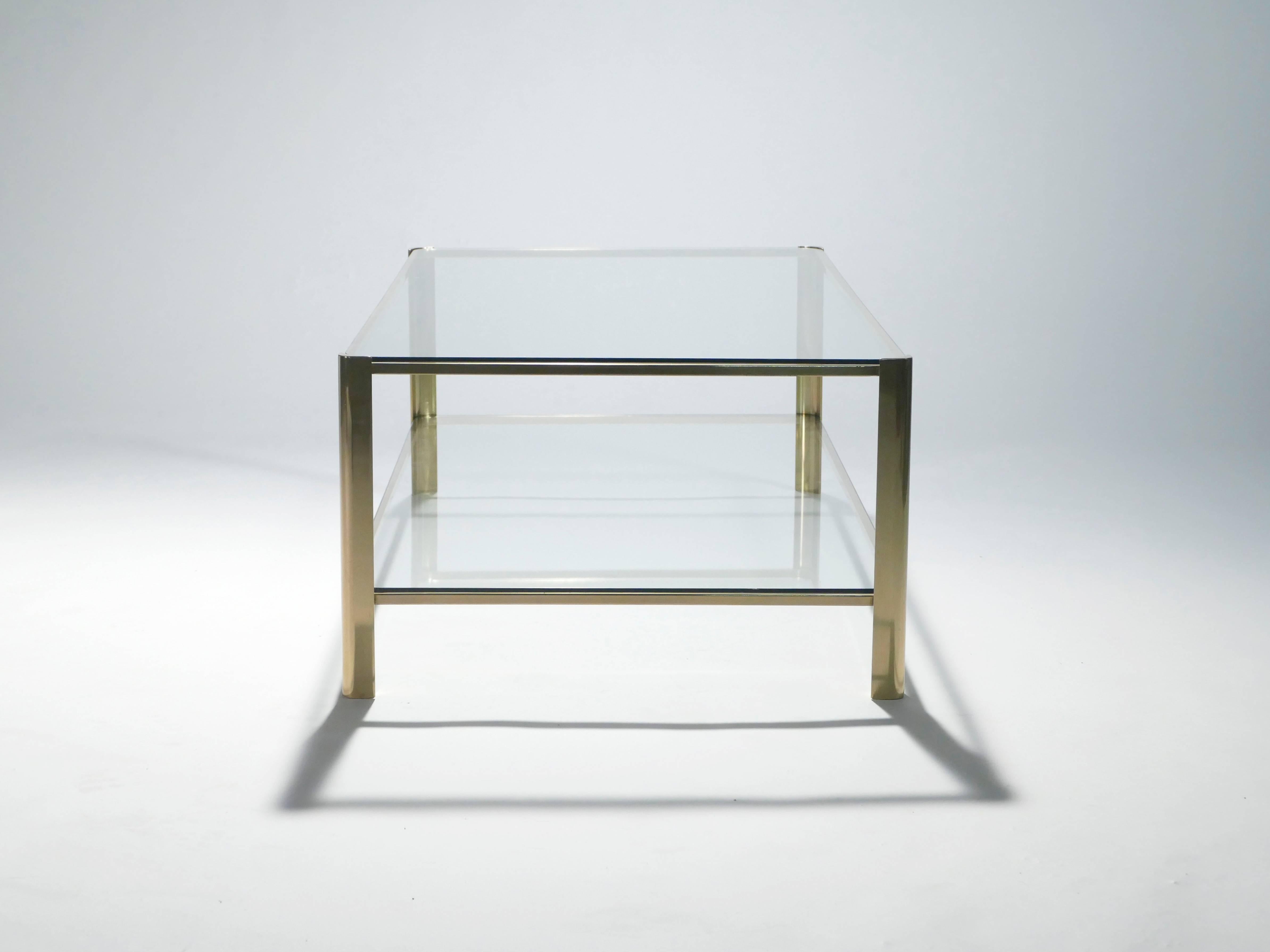 Mid-20th Century Bronze Coffee Table Jacques Quinet for Broncz, 1960s
