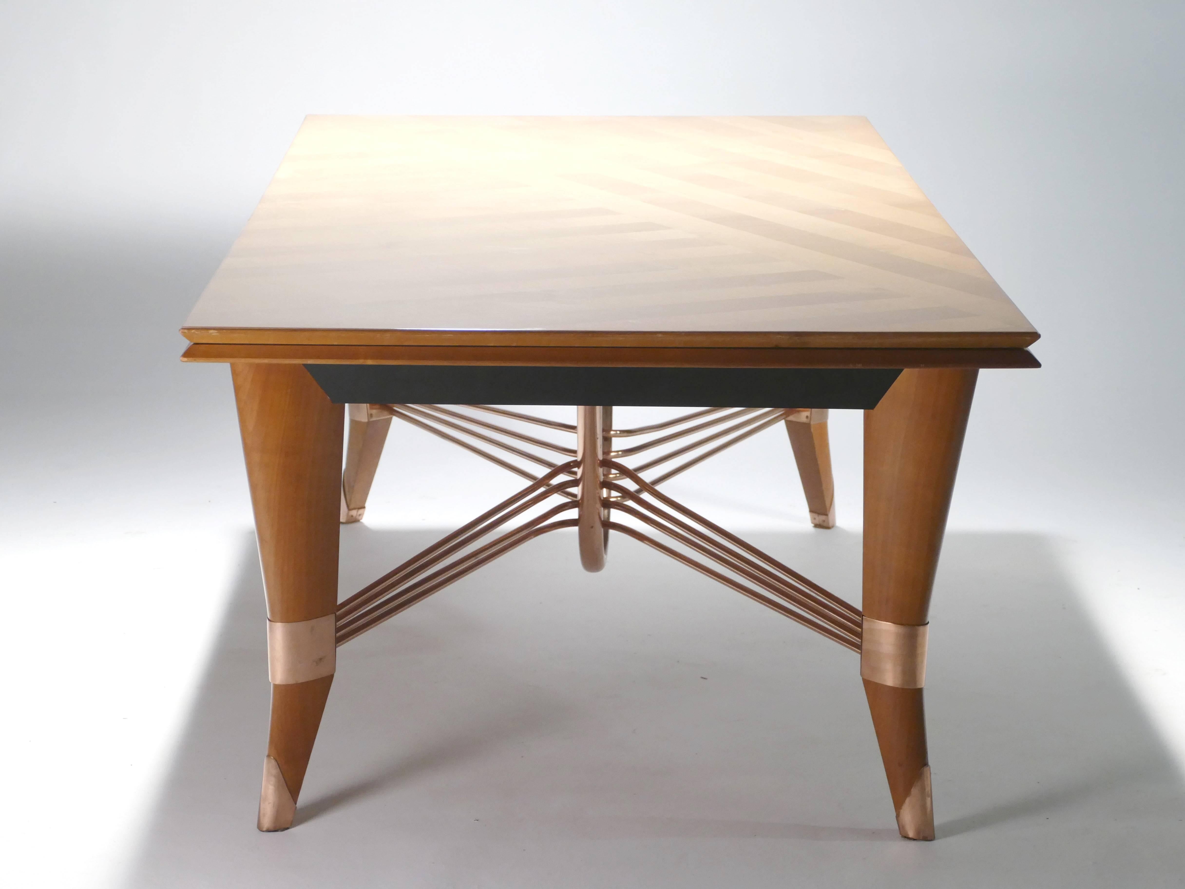 Mid-20th Century Large French Modernist Dining Table in the Style of Jean Royère, 1950s