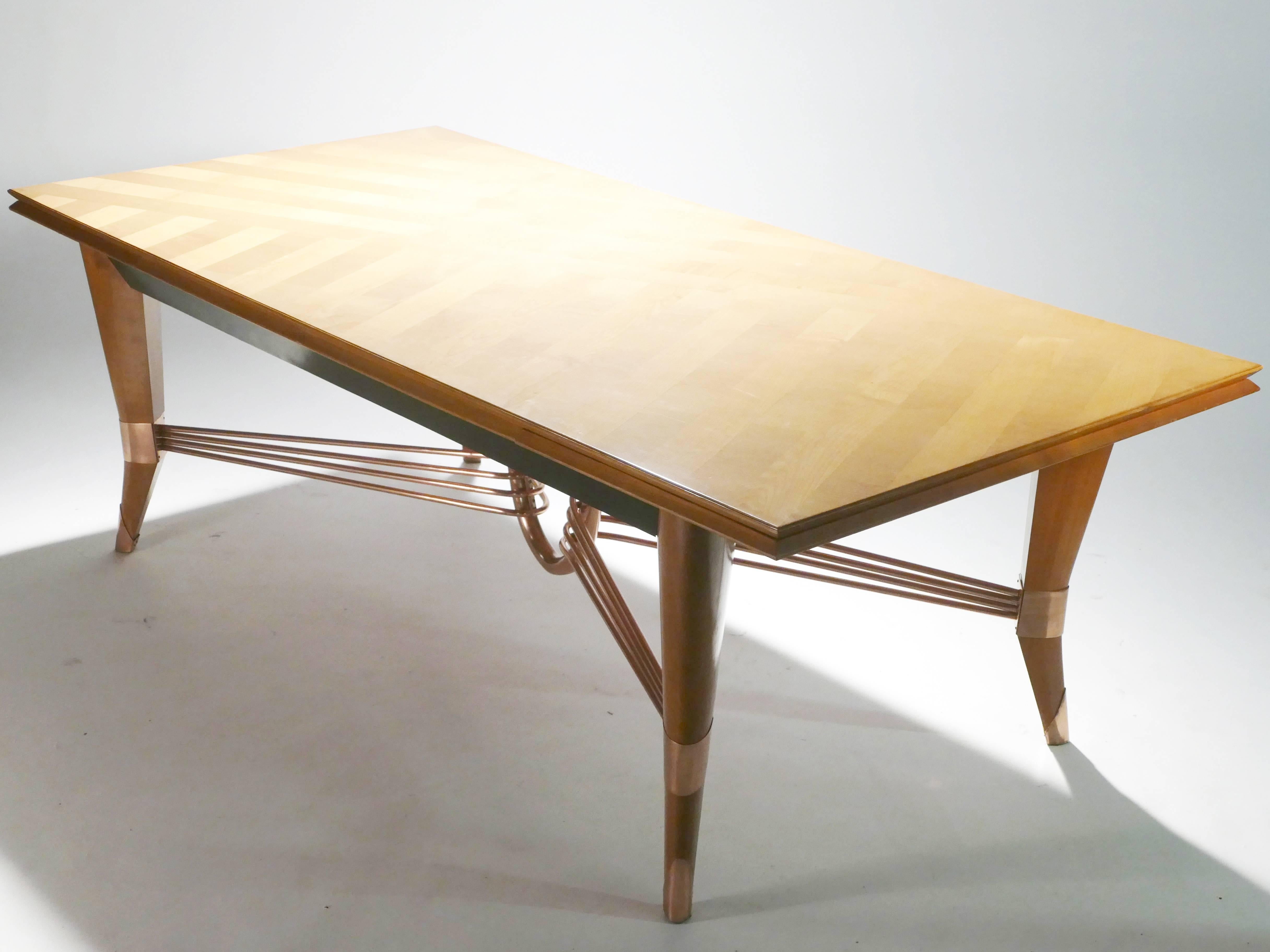 Large French Modernist Dining Table in the Style of Jean Royère, 1950s In Excellent Condition In Paris, IDF