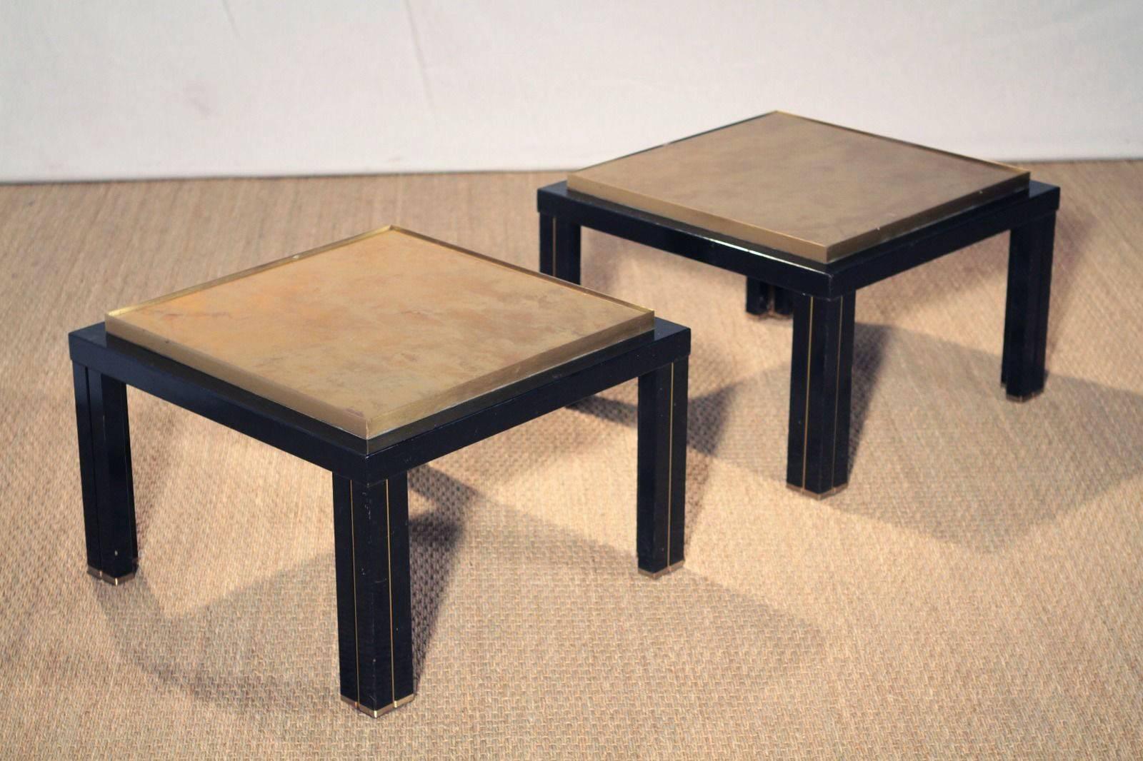 Mid-Century Modern Pair of Vintage End Tables from the 1970s