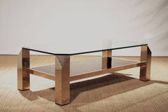 Couchtisch von Belgo Chrome, 1970er Jahre