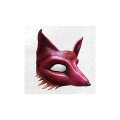 Fiery Leather Fox Mask