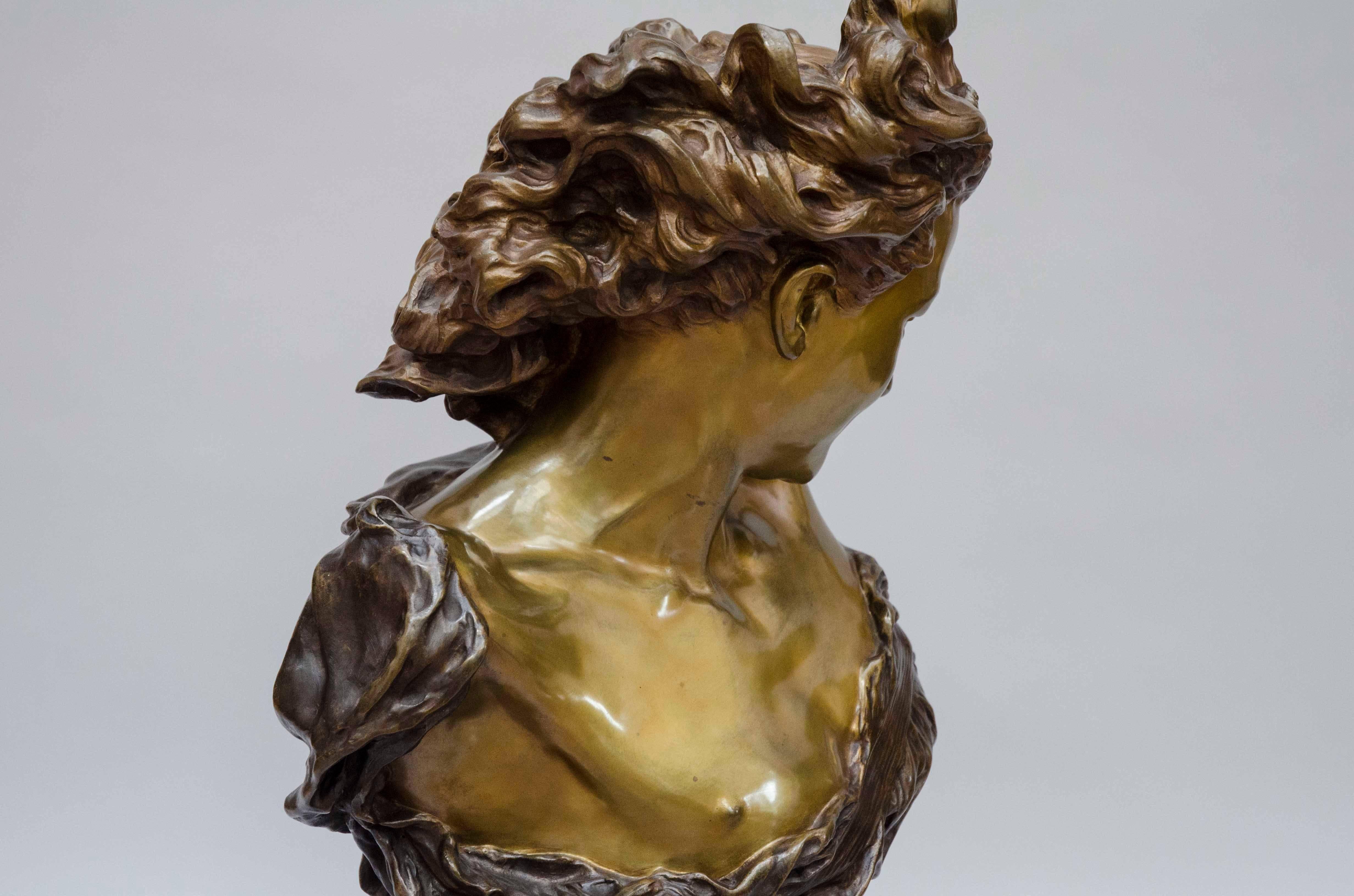 French 19th Century Bronze Bust of 