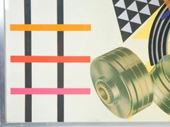 "Untitled" Multiple Poster by Peter Phillips for Jabik & Colophon, 1974