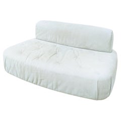 Light Grey leather Two-Seater ' Mademoiselle' Sofa by M. Thun for Baxter