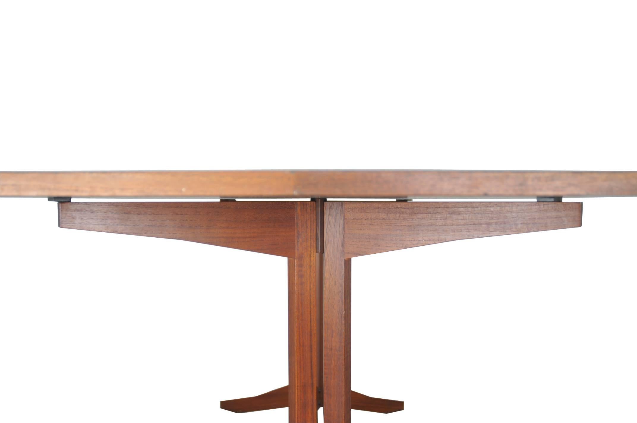Teak TL14 Italian Dining Table by Poggi, 1958 In Good Condition In Varese, Lombardia