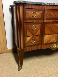 French Transition style Marble Top Commode