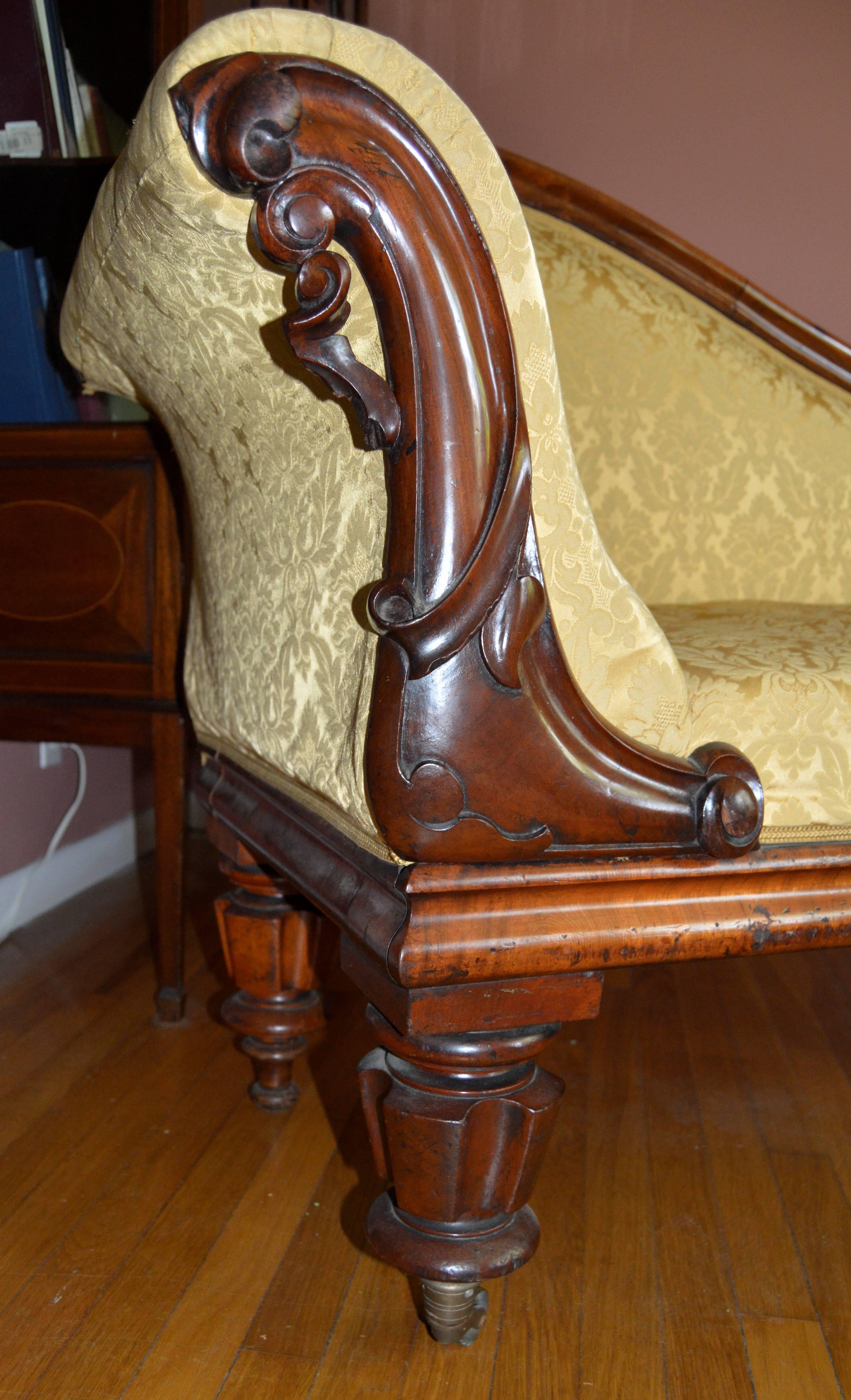 carved chaise lounge