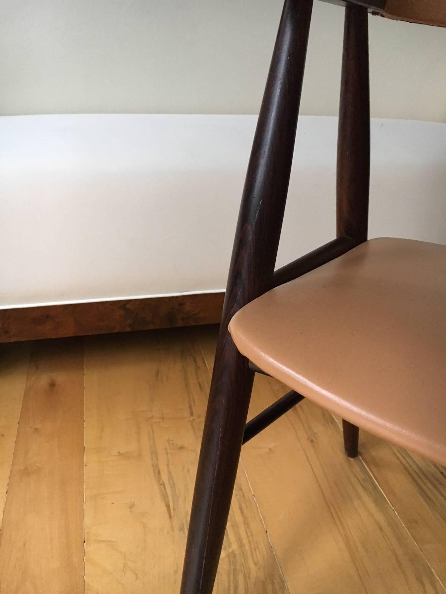 Danish Modern Rosewood Desk Chair 2