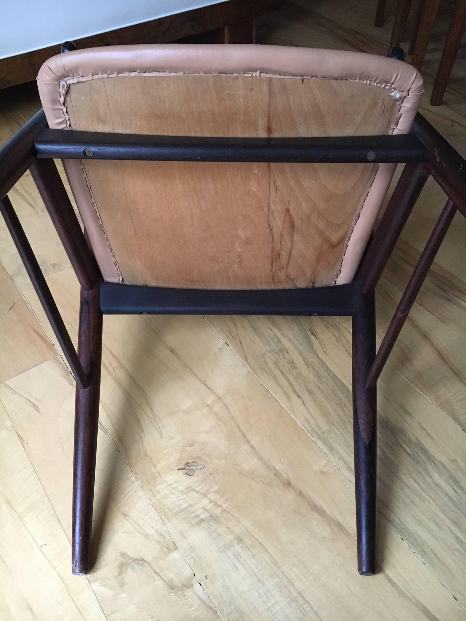 Danish Modern Rosewood Desk Chair 3