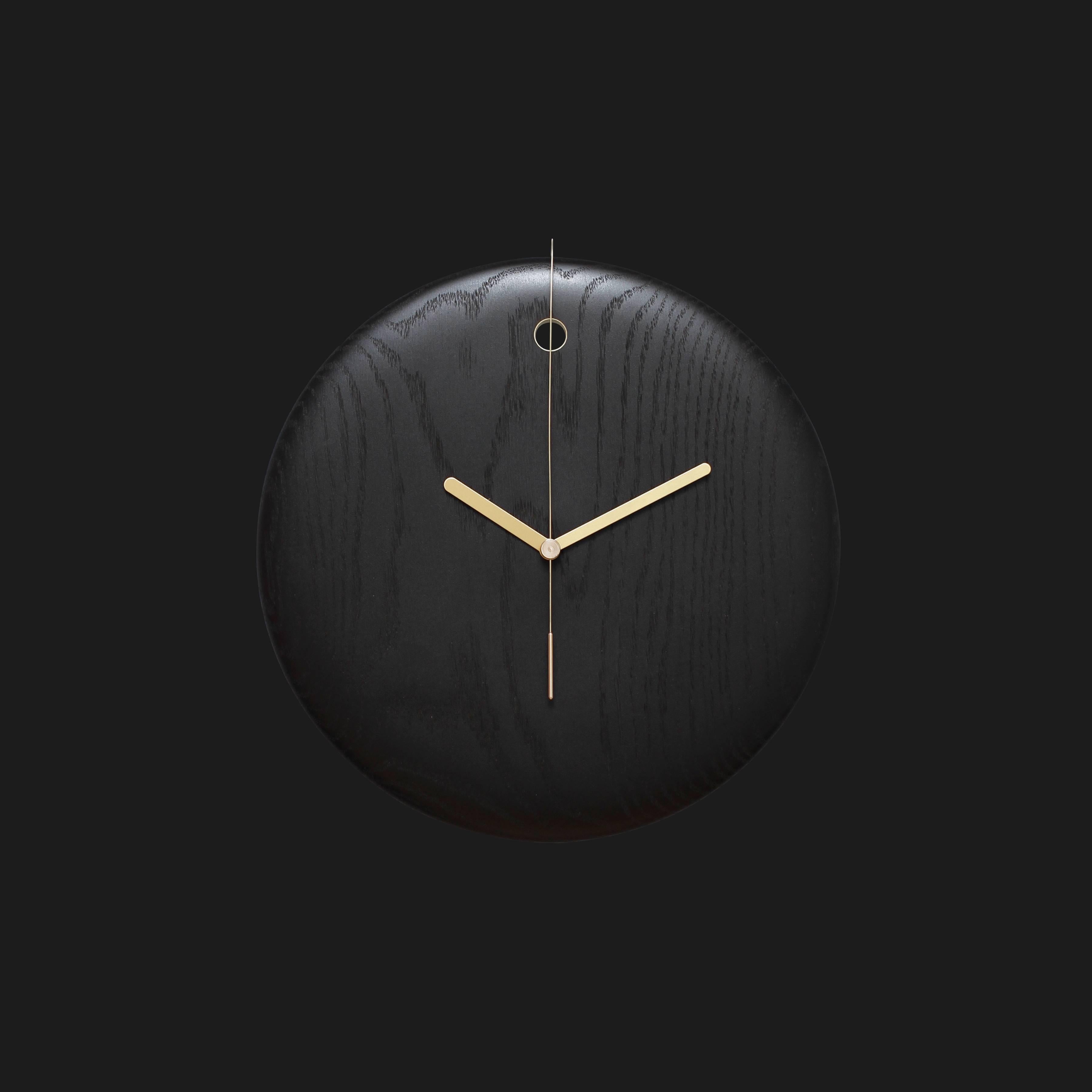 Art Deco Float Clock 'Black Edition' For Sale