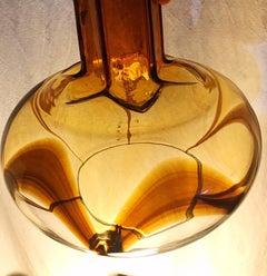 Mazzega mid-century Murano pendant glass hamber 35 cm italian, 1970