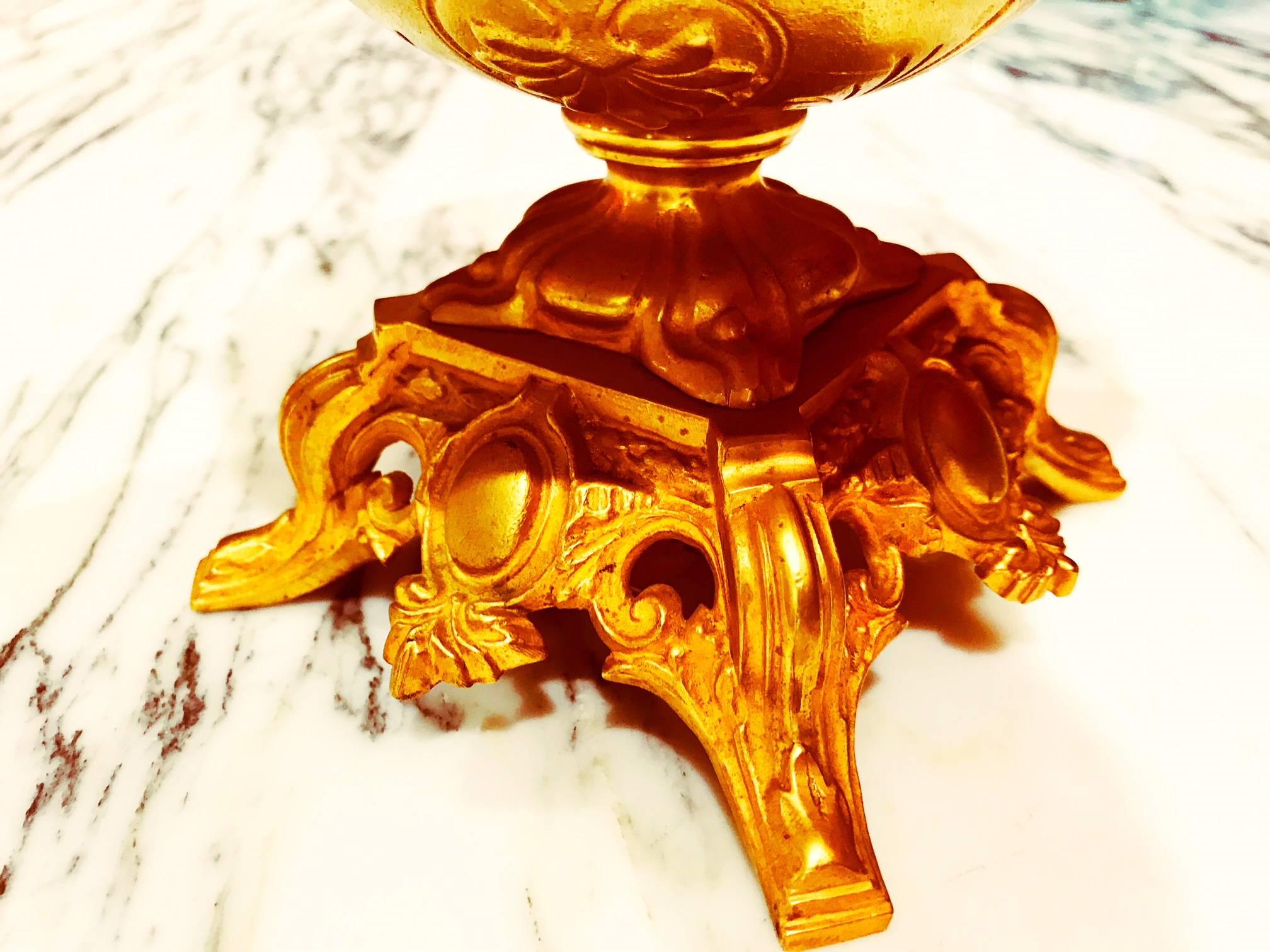 Napoleon III Saint Louis Crystal with Gilt Bronze