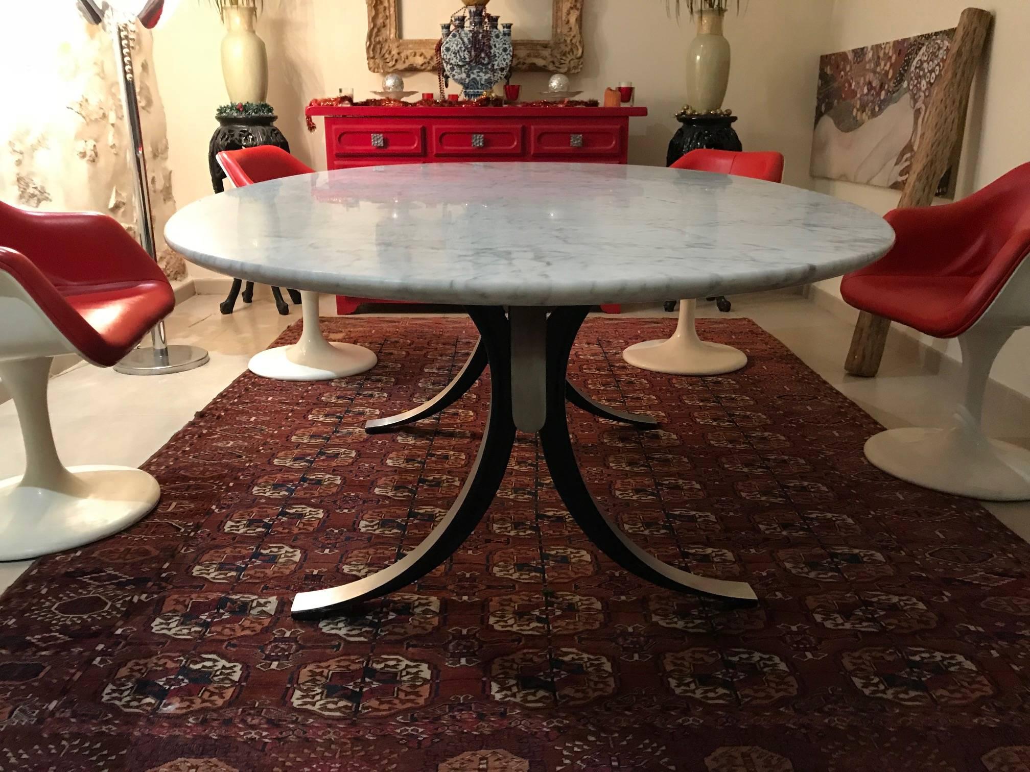 Mid-Century Modern Osvaldo Borsani mid-century modern Dining Table with Marble Original , 1960s For Sale