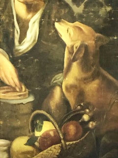 Late 19 Century Original canvas Painting 230 cm, sign