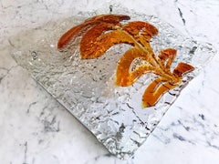 Mazzega Murano Italian glass Sconce handblown , 1960