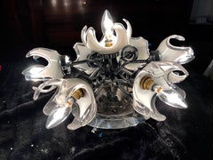 Mazzega midcentury Murano sconce Glass 7 lights Italian , 1960