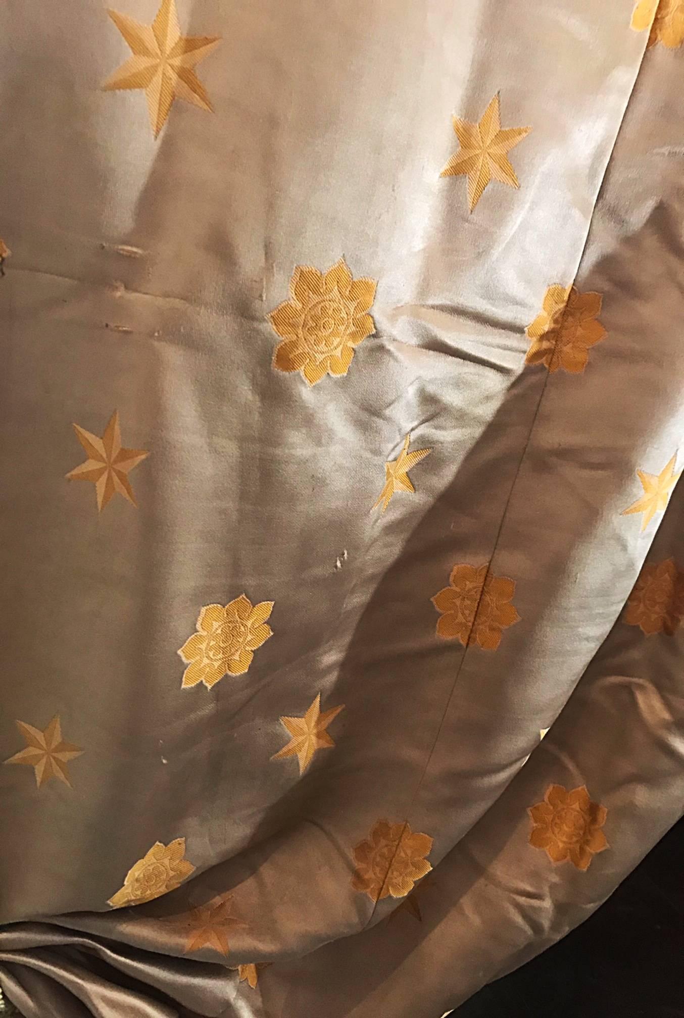 Early 19th Century Napoleon Empire 1809 Historic Palais Beauharnais Curtains his personal Bed ! For Sale
