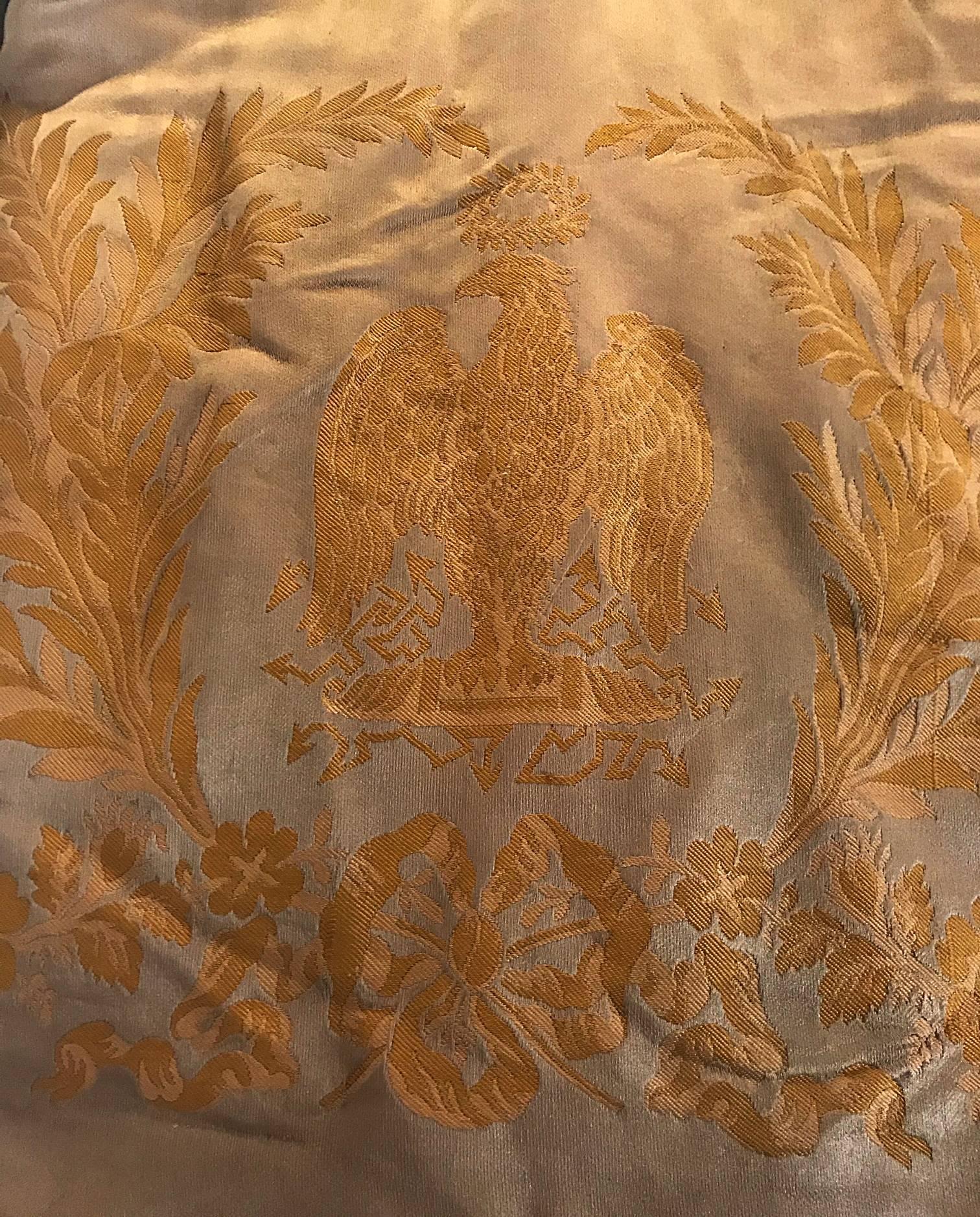 Napoleon Empire 1809 Historic Palais Beauharnais Curtains his personal Bed ! For Sale 1