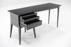 Malabar Wood Writing Desk Minimalist Contemporary Mid Century Design Handmade