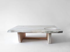 Maple Slab Low Table, Live Edge Maple Coffee Table