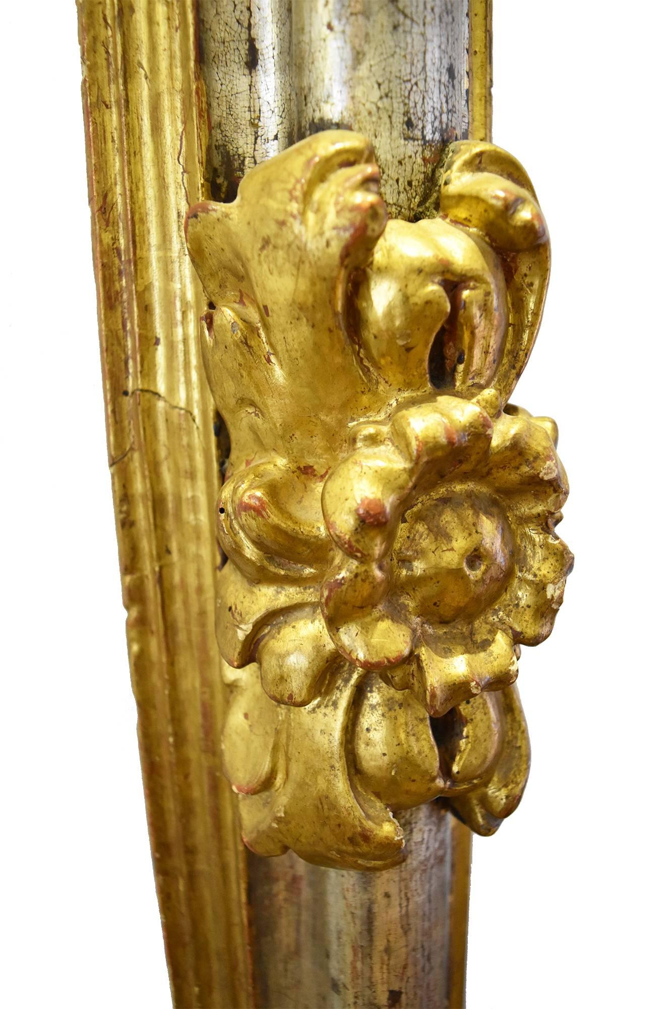 Baroque ornamental and floral decorations. Gilding technique required gold and silver leaf.