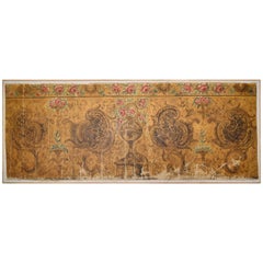 18th Century Baroque Oil on Canvas Wall Decoration from a Palace Wall Decoration