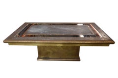 Table rectangulaire signée Rodolfo Dubarry, années 1970