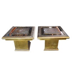Used 1970s Rodolfo Dubarry Signed Pair of Tables