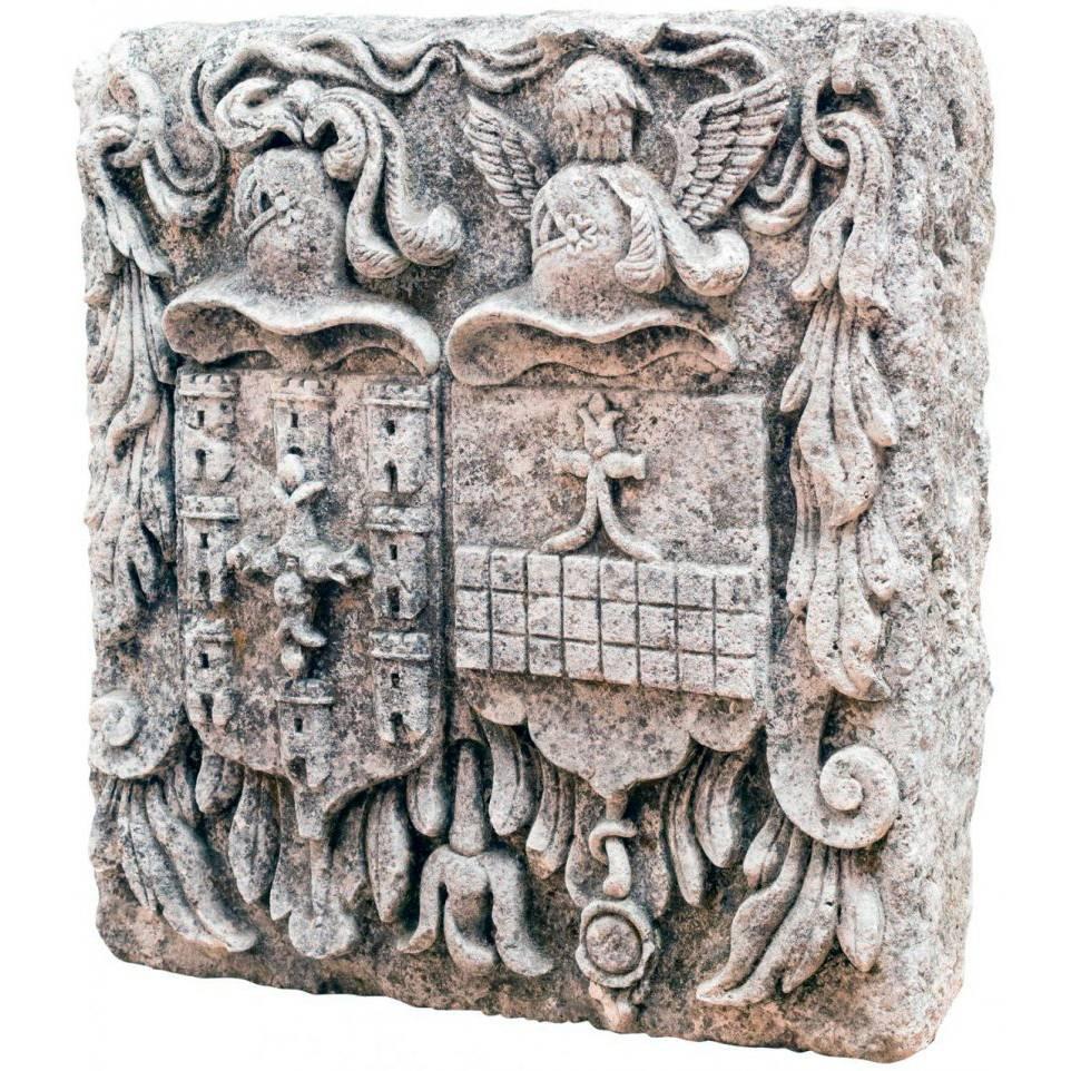 18th Century Spanish Stone carved Coat of Arms
