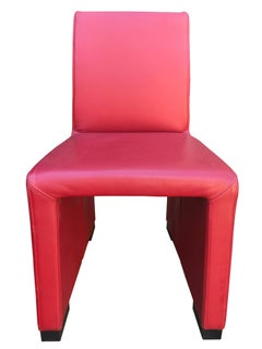 1980s Wittmann's Austrian Red Leather Chairs