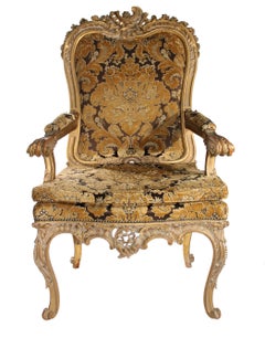 19th Century French Baroque Style Upholstered Armchair