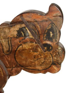 Chien en bois espagnol de l'Exposition universelle des années 1850