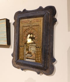 19th Handcrafted Nasrid-style Model Inspired by the Alhambra with Wooden Frame