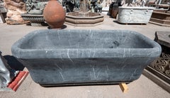 Black Marble Bathtub Carved from a Single Piece