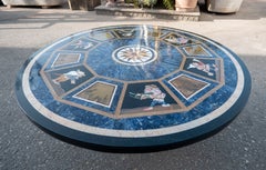 Marble Tabletop with Pietra Dura and Italianate Oriental Scenes