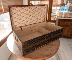 Rare Louis Vuitton Damier Canvas Steamer Trunk, Paris–London, circa 1890s