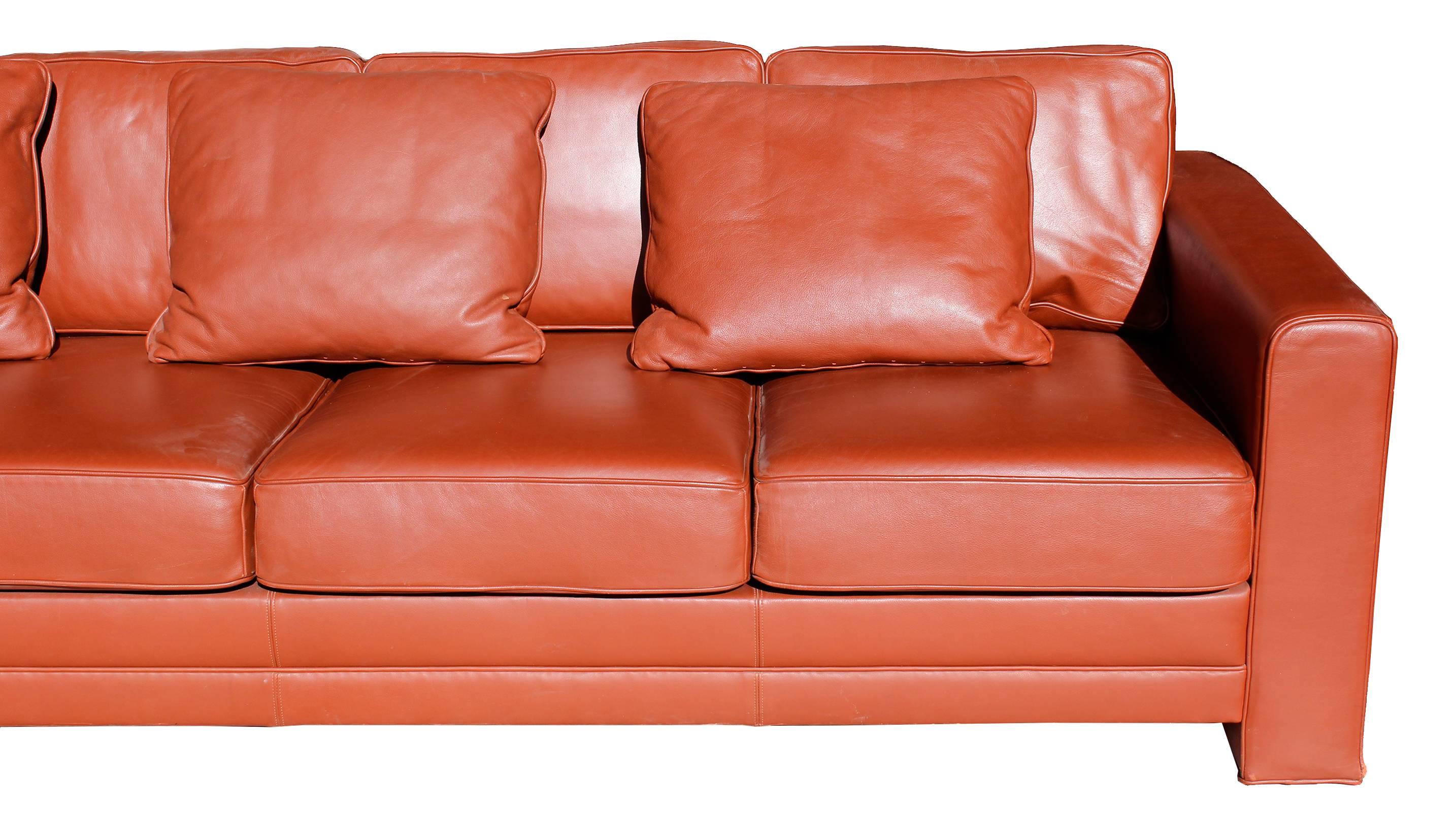 1990 Hans Kaufeld Leather Sofa 1