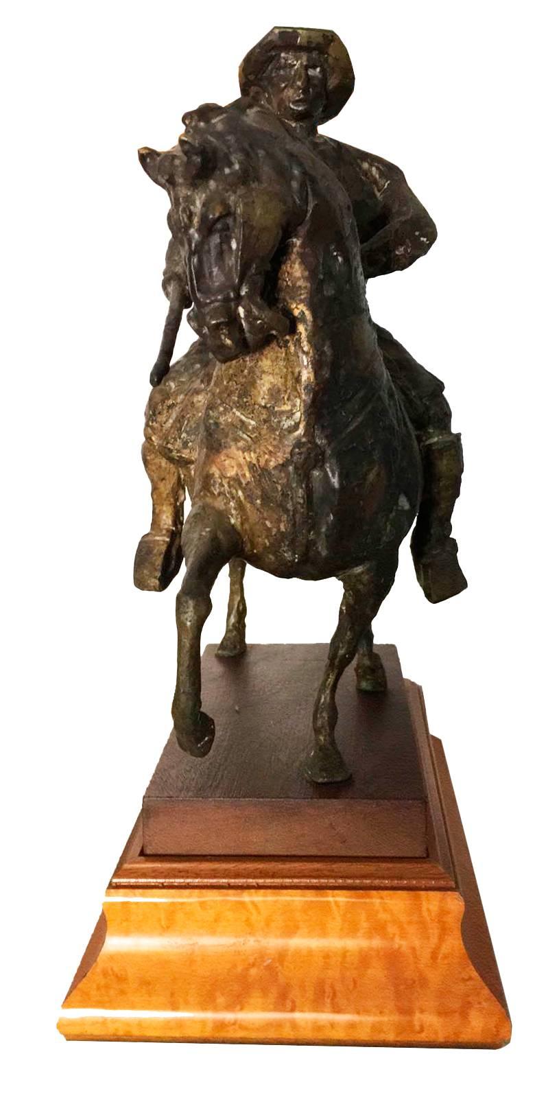 20th Century Venancio Blanco Bronce Figure of a Spearman on Horseback In Excellent Condition In Marbella, ES