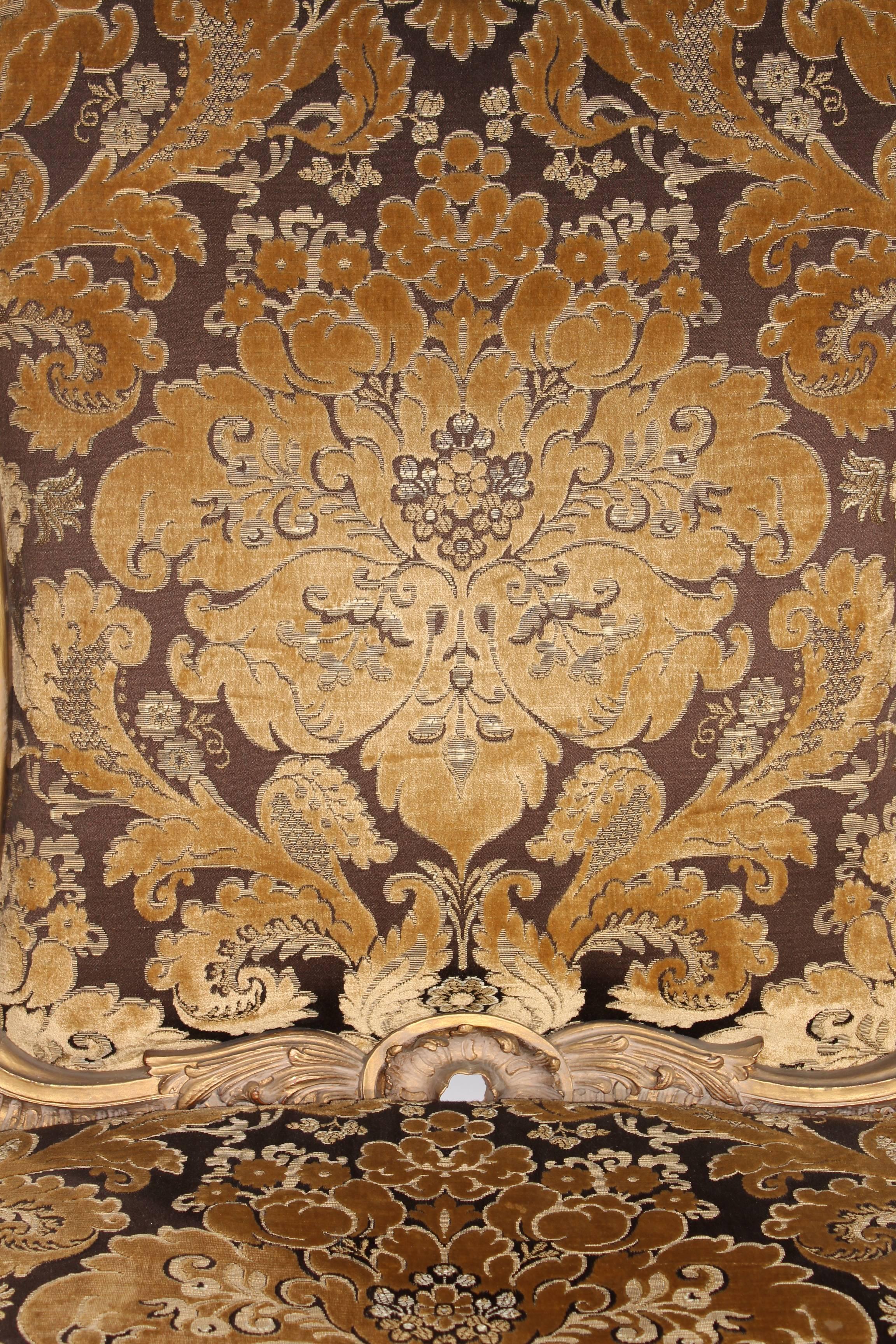 Fauteuil tapissé de style baroque français du 19ème siècle Bon état - En vente à Marbella, ES