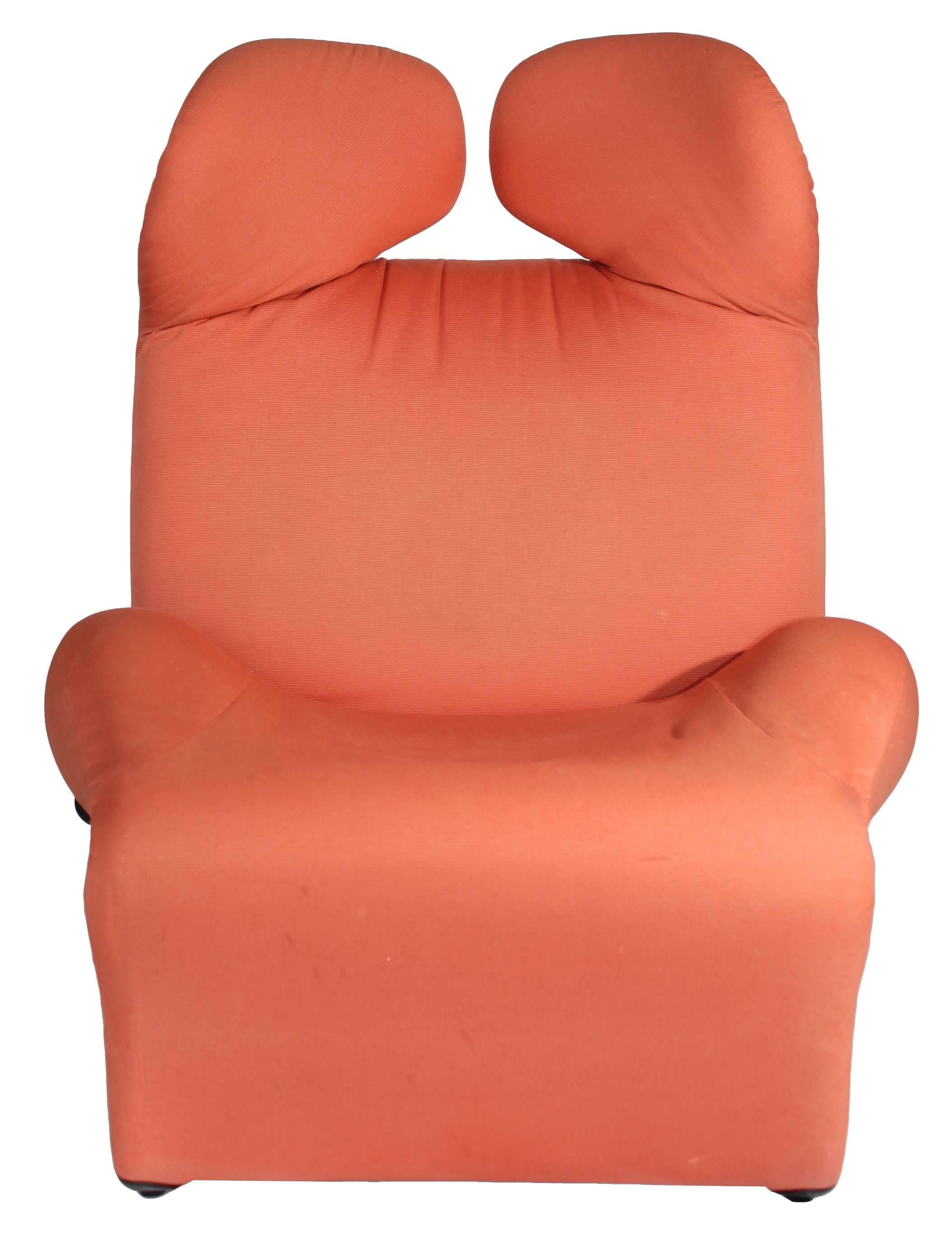 Late 20th Century 1980s Toshiyuki Kita 'Wink' Convertible Fabric Lounge Chair by Cassina, Italy
