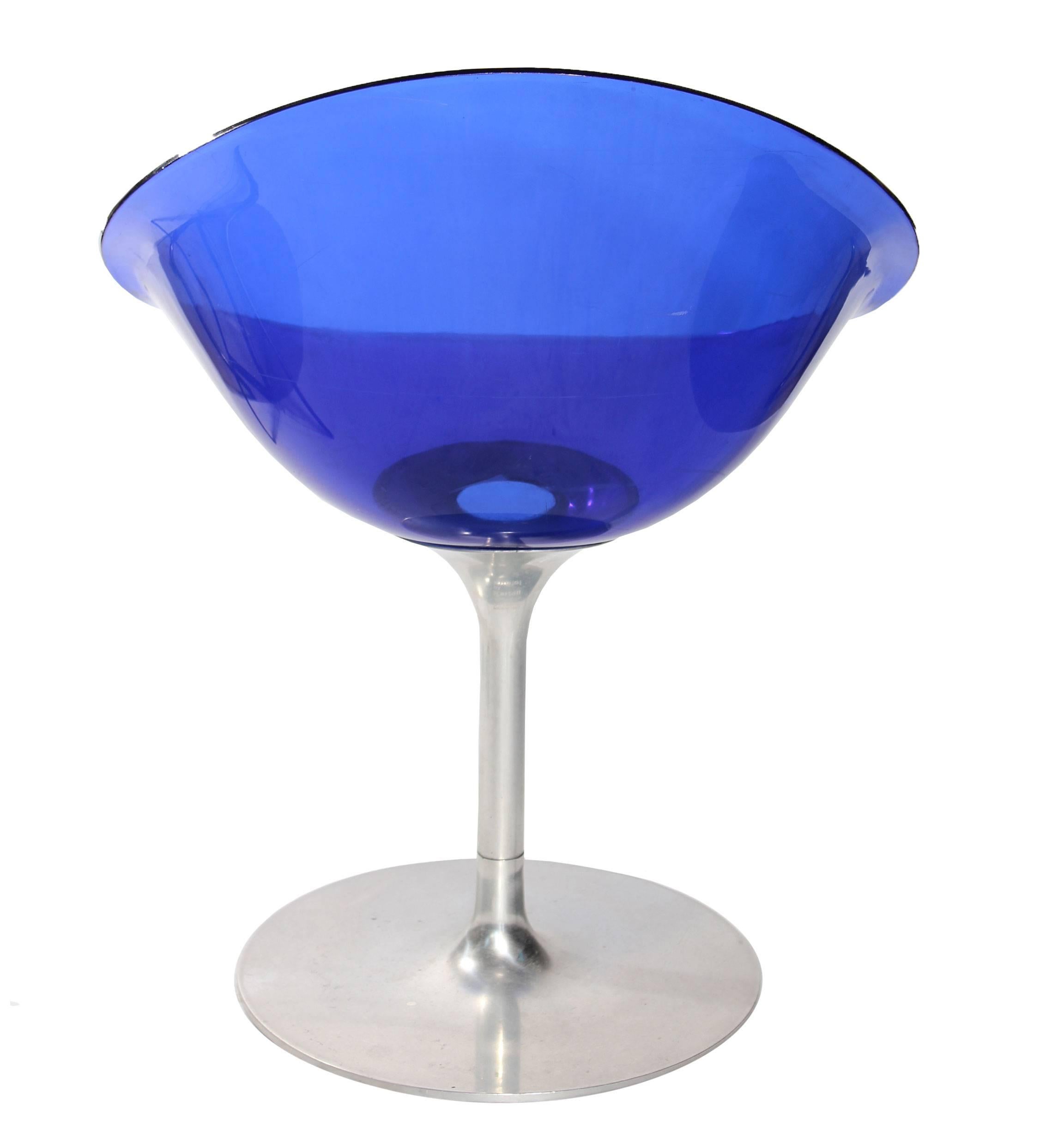 blue lucite chairs