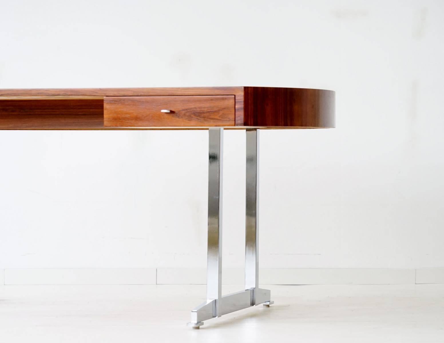 Luxury Executive Desk Table Scandinavian Modern, Midcentury In Excellent Condition In Telgte, DE