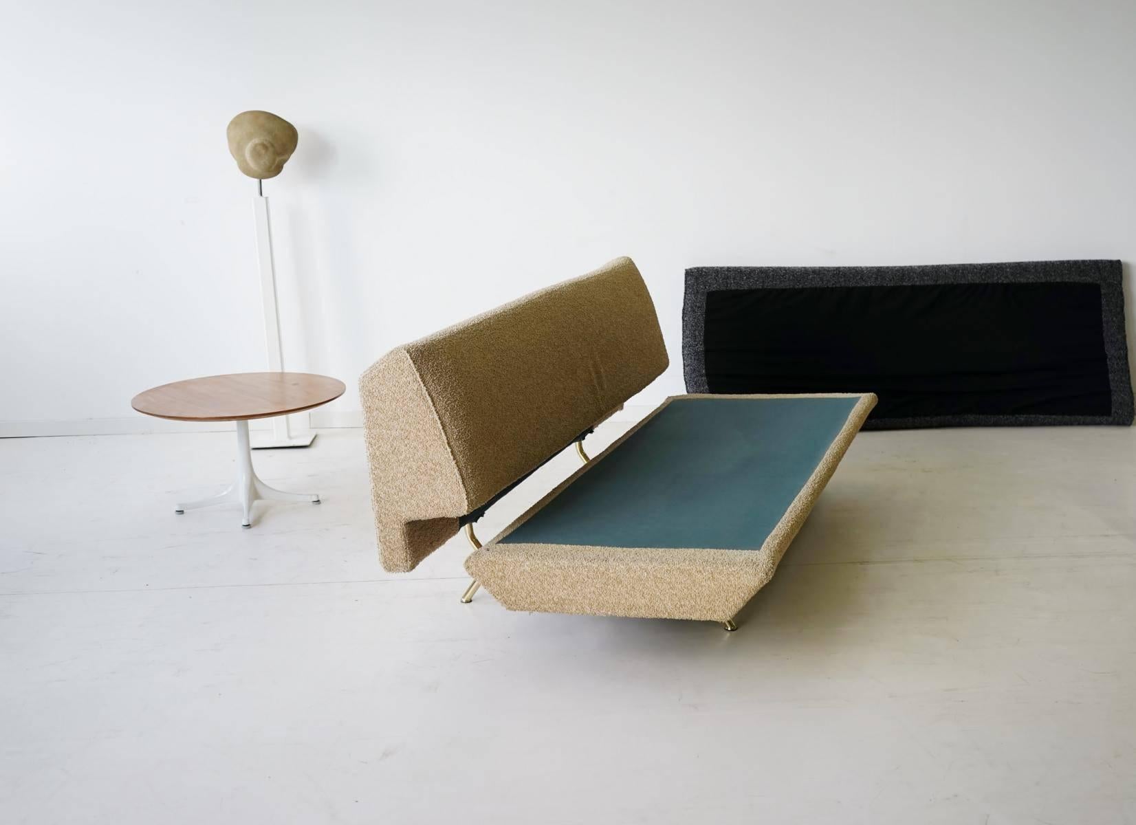 Arflex Sleep-O-Matic lounge sofa Daybed Schlafsofa von Marco Zanuso:: Midcentury (Bouclé)