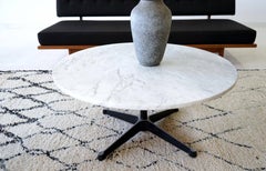 Table d'appoint en marbre Charles Ray Eames Aluminium Group Couch Table