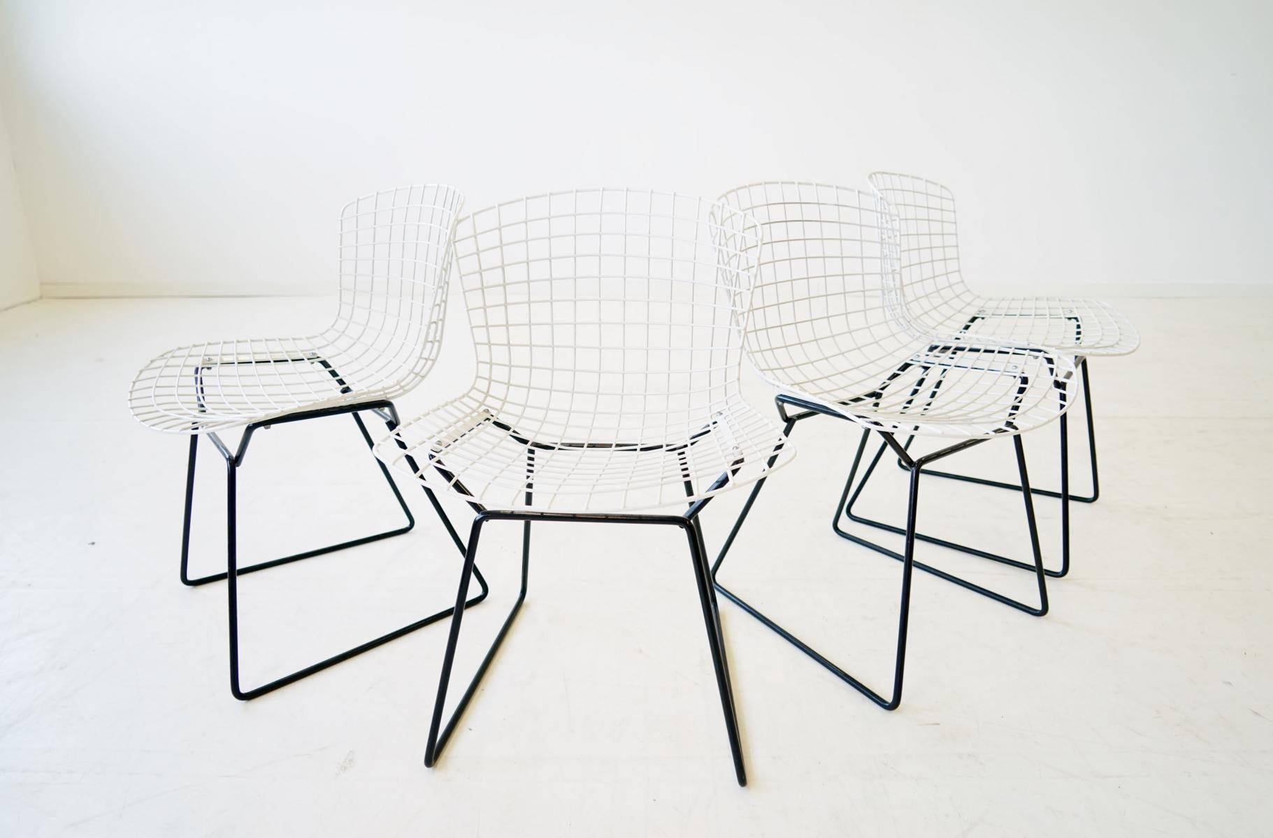 German Set of 4 Diamond Wire Side Chair by Harry Bertoia for Knoll International, 1962