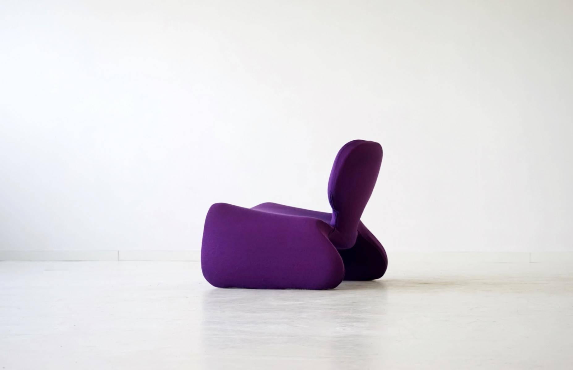 Mid-20th Century Lounge Chair by Olivier Mourgue for Airborne Djinn Space Age, 1960s